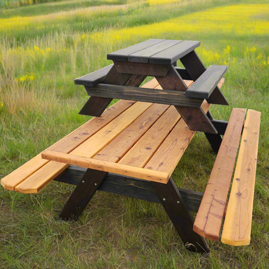 Redwood A-Frame Picnic Table