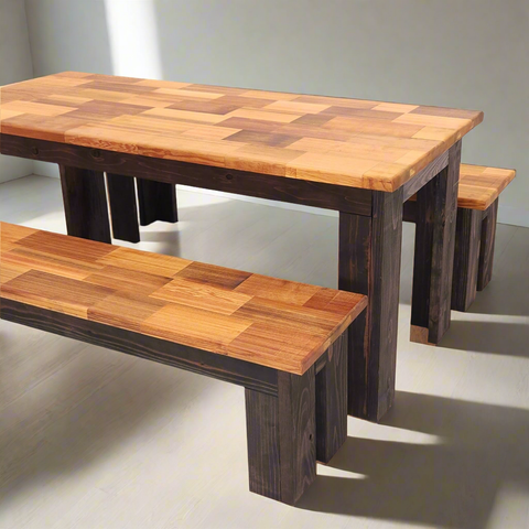 Butcher Block Dining Set