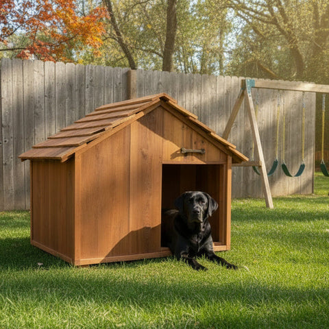 wood dog house
