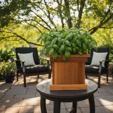 Cedar planter - small