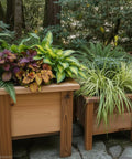 four wood planters