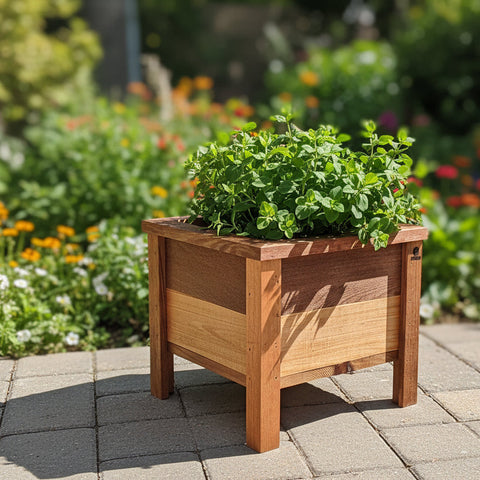 square small planter box