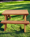 Miniature Handmade Cedar A-Frame Picnic Table