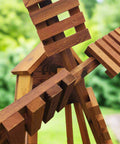 Closeup of Handcrafted Cedar Windmill